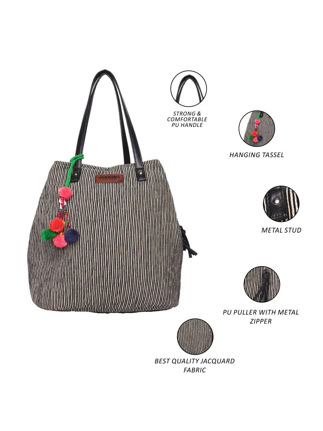 3 Compartment Women Tote Bag