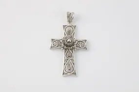 925 Silver Filigree Cross Pendant (5.85g.)