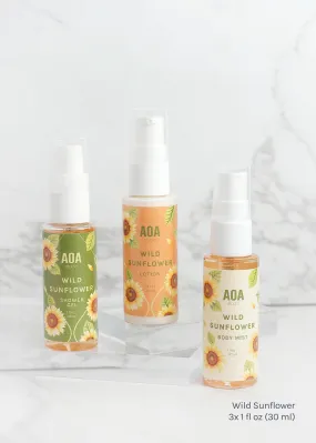 AOA Lotion, Shower Gel & Body Mist - Wild Sunflower