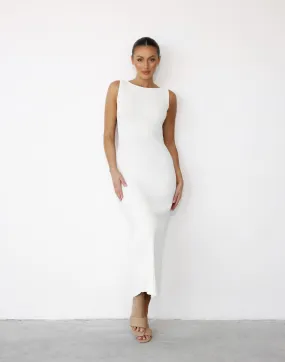 Aylah Midi Dress (Cream)