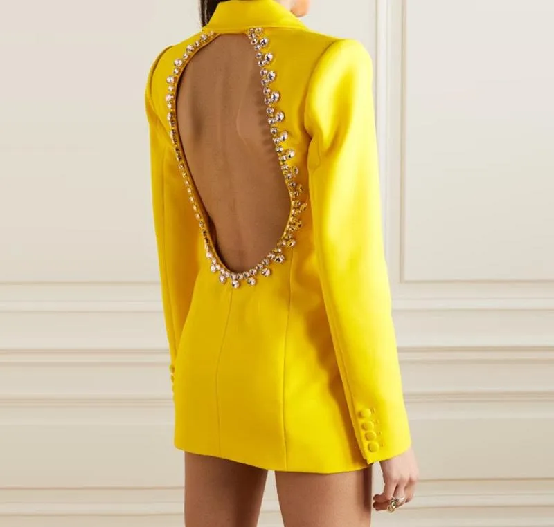 AZUR Blazer Dress with Crystals