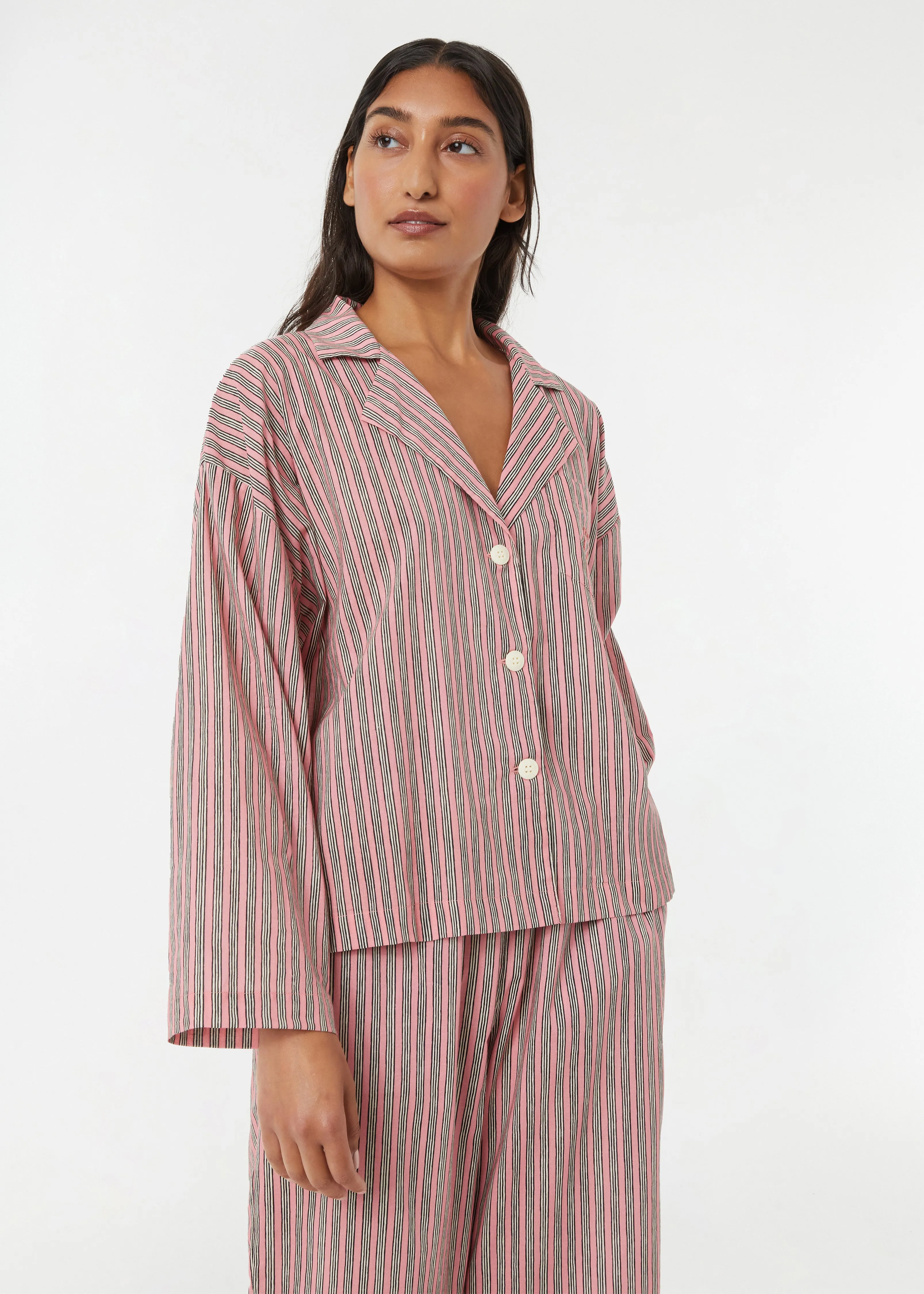 Berto Pajamas | Pink Bora Stripe