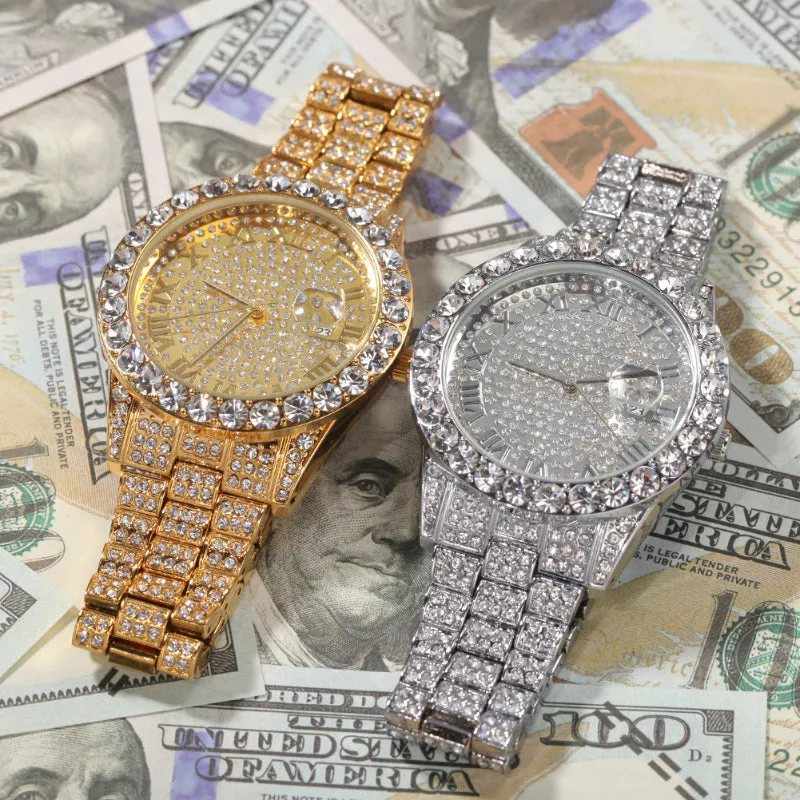 Big Dial Iced Out Watch