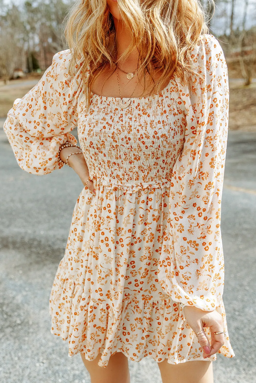 Boho Floral Mini Dresses