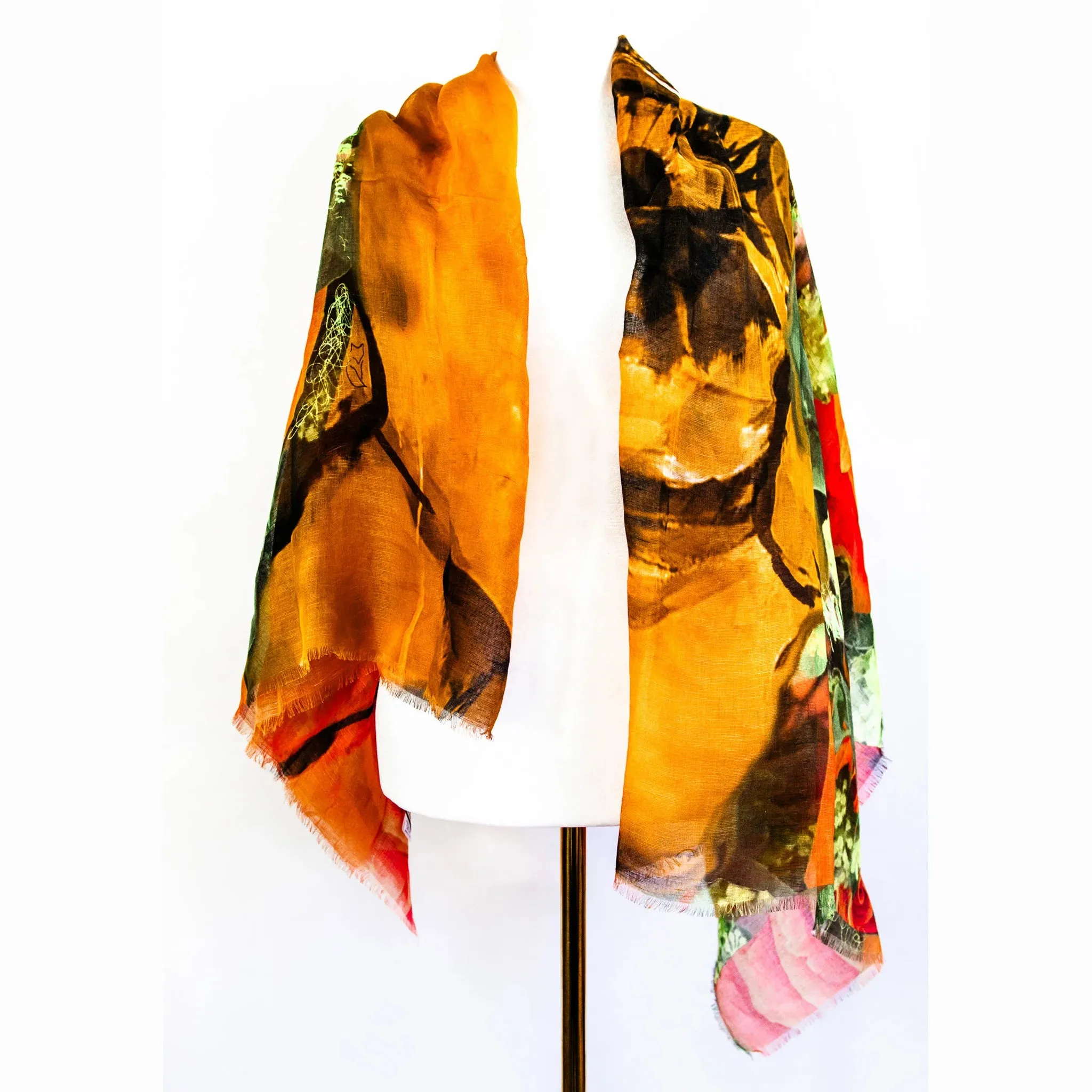 Camila NYC Orange | Linen Silk