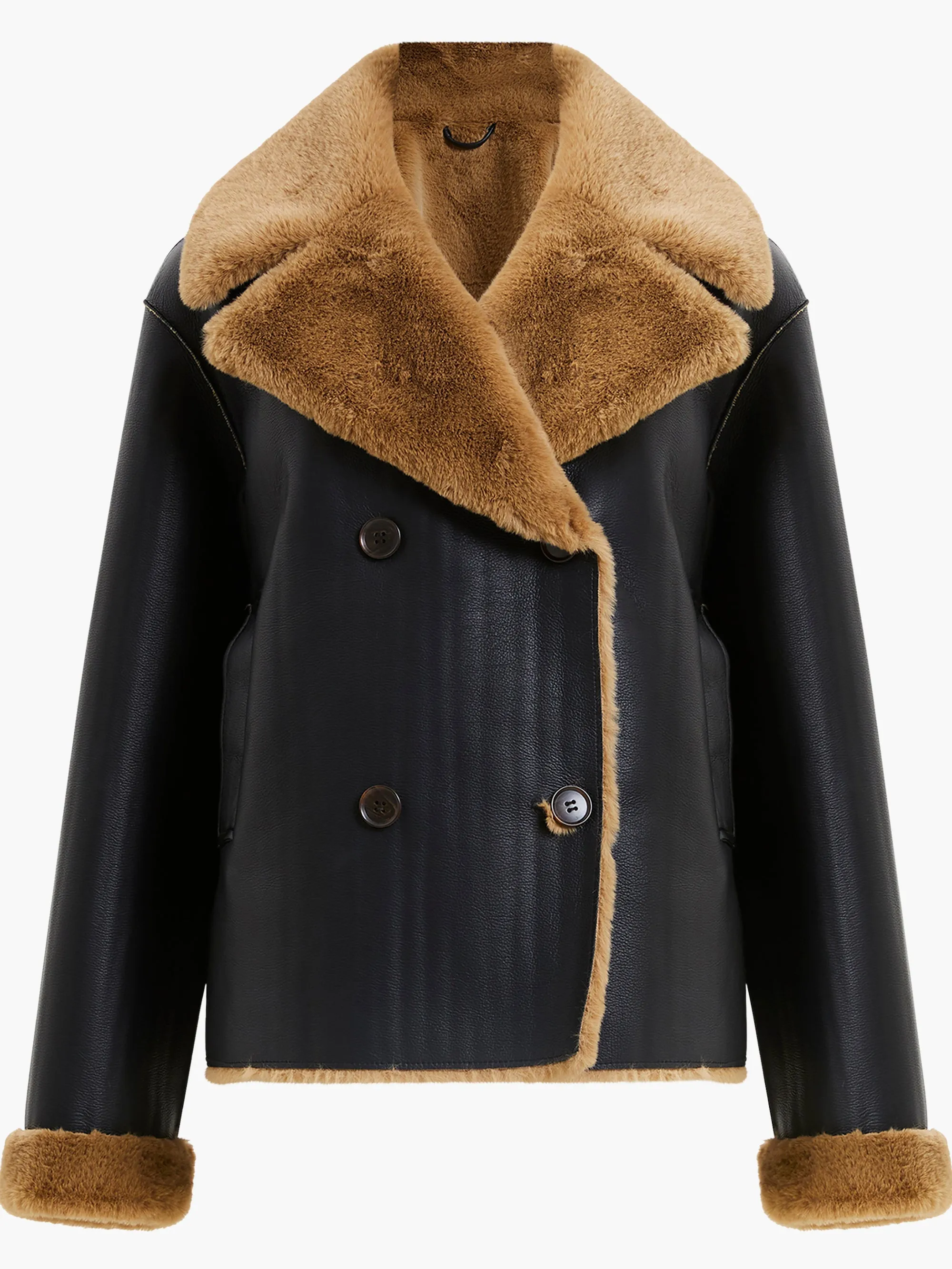 Cerys PU Faux Fur Jacket