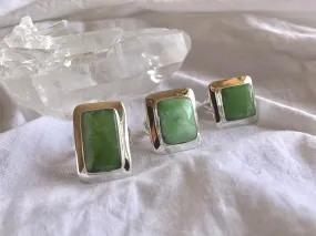 Chrysoprase Medea Ring - Square (US 7.5)