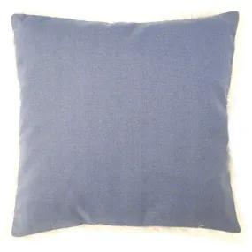 Cushion Marine Blue with Fringe