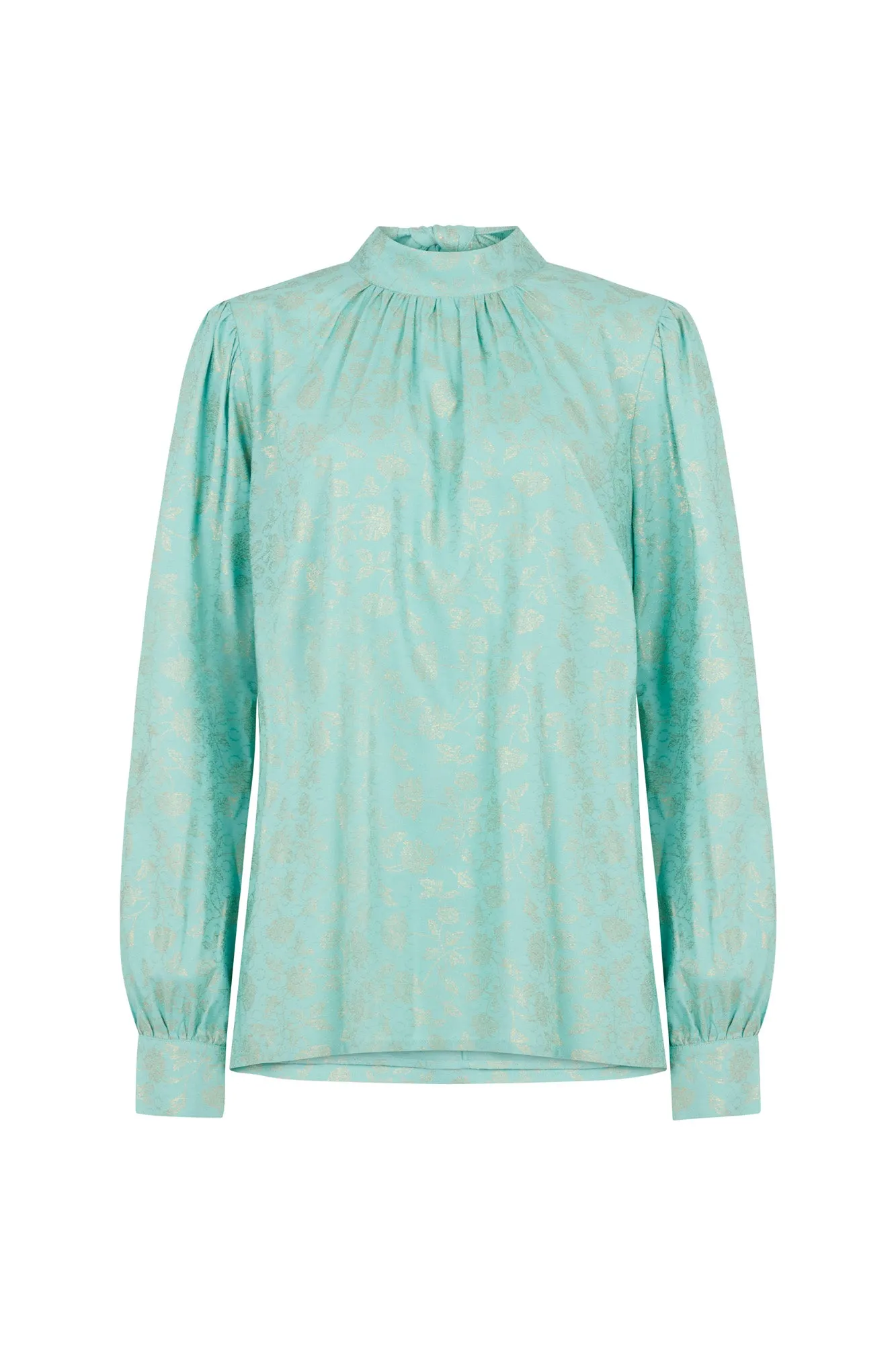 Daphne Rambling Rose Jacquard Blouse