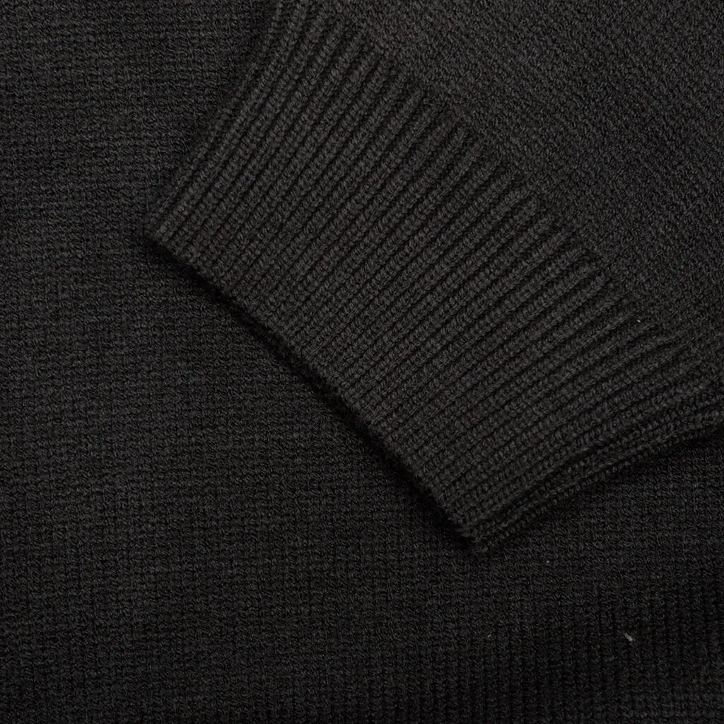 Essentials Knit L/S Polo - Iron