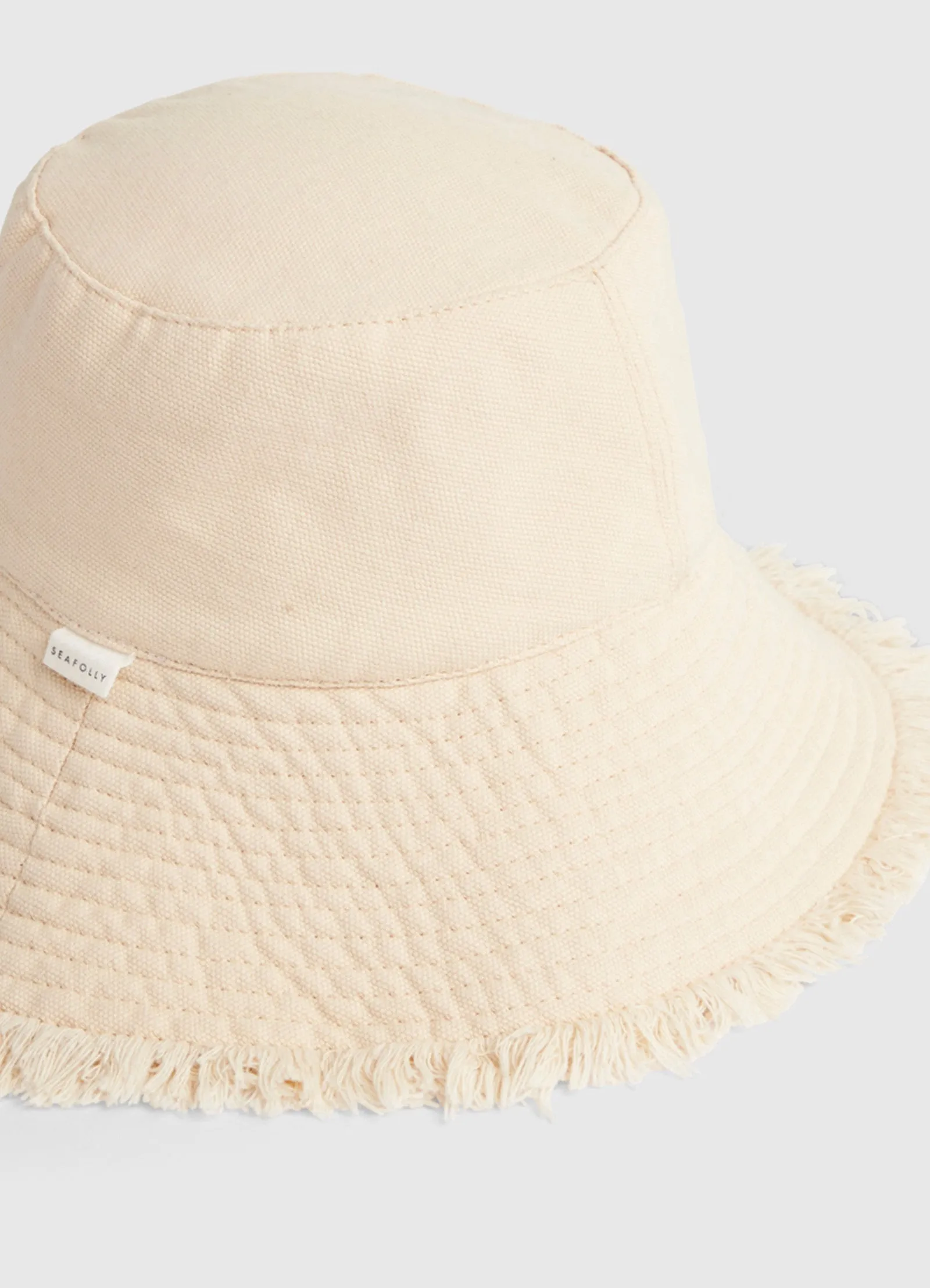 Fringe Bucket Hat - Natural