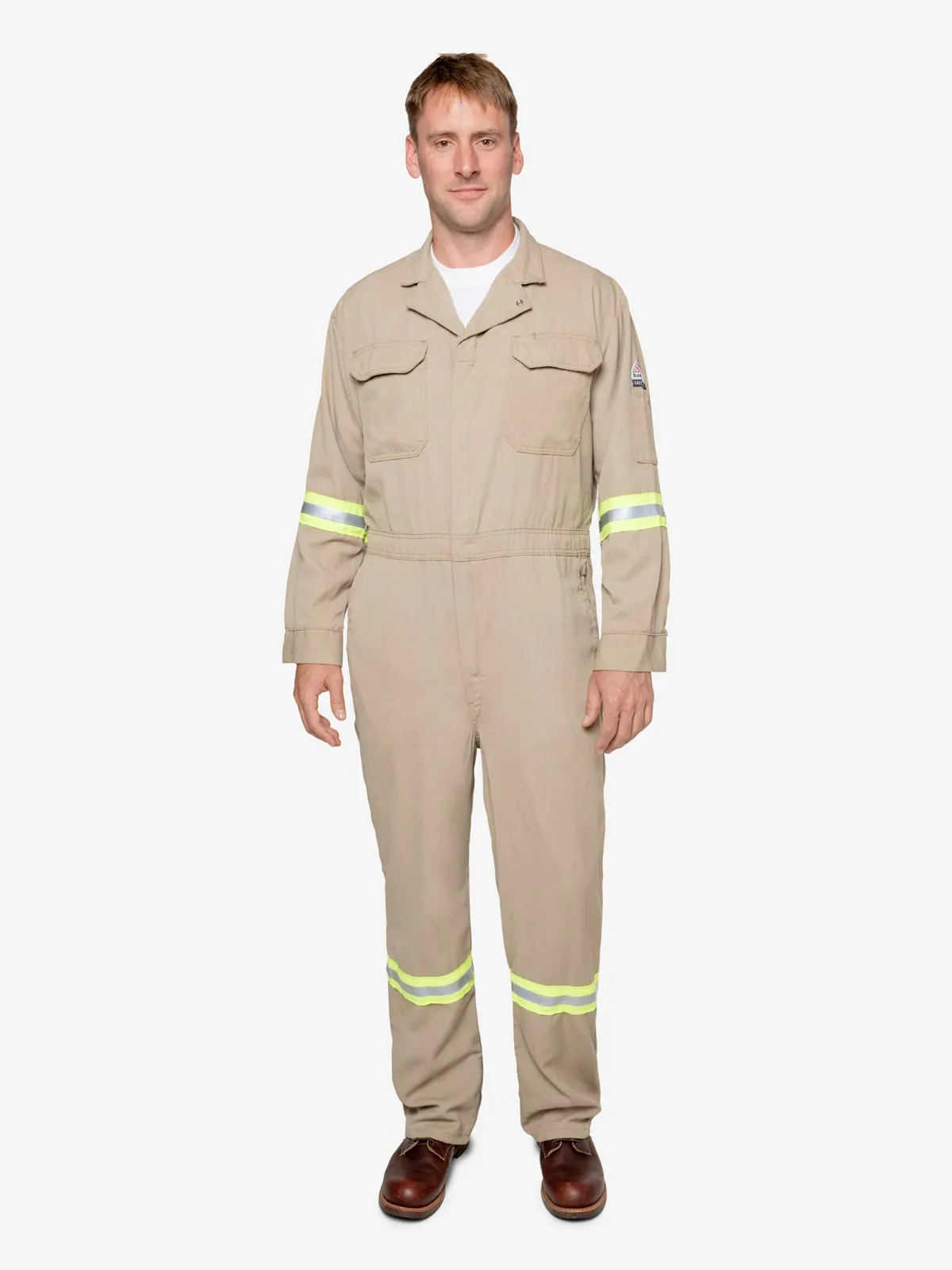 Insect Shield Men's 7 oz Tecasafe® Flame Resistant Coverall w/ Hi-Vis