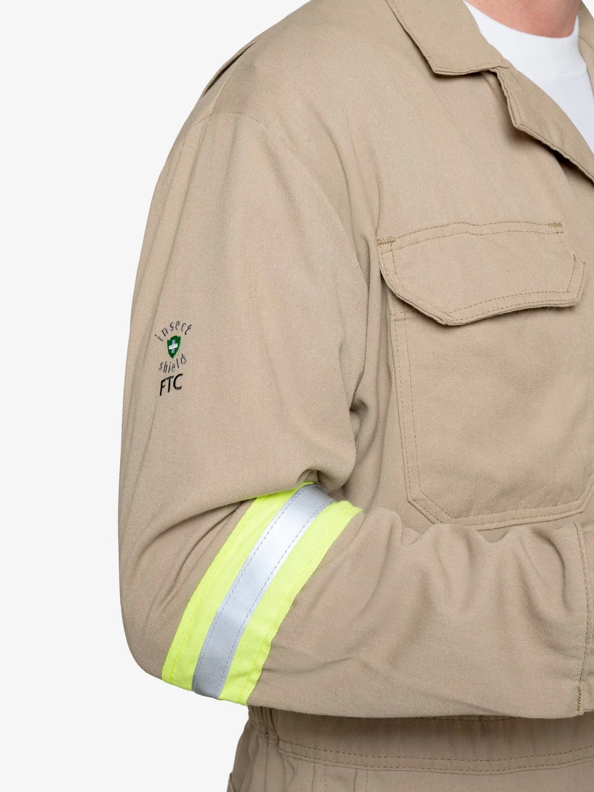 Insect Shield Men's 7 oz Tecasafe® Flame Resistant Coverall w/ Hi-Vis