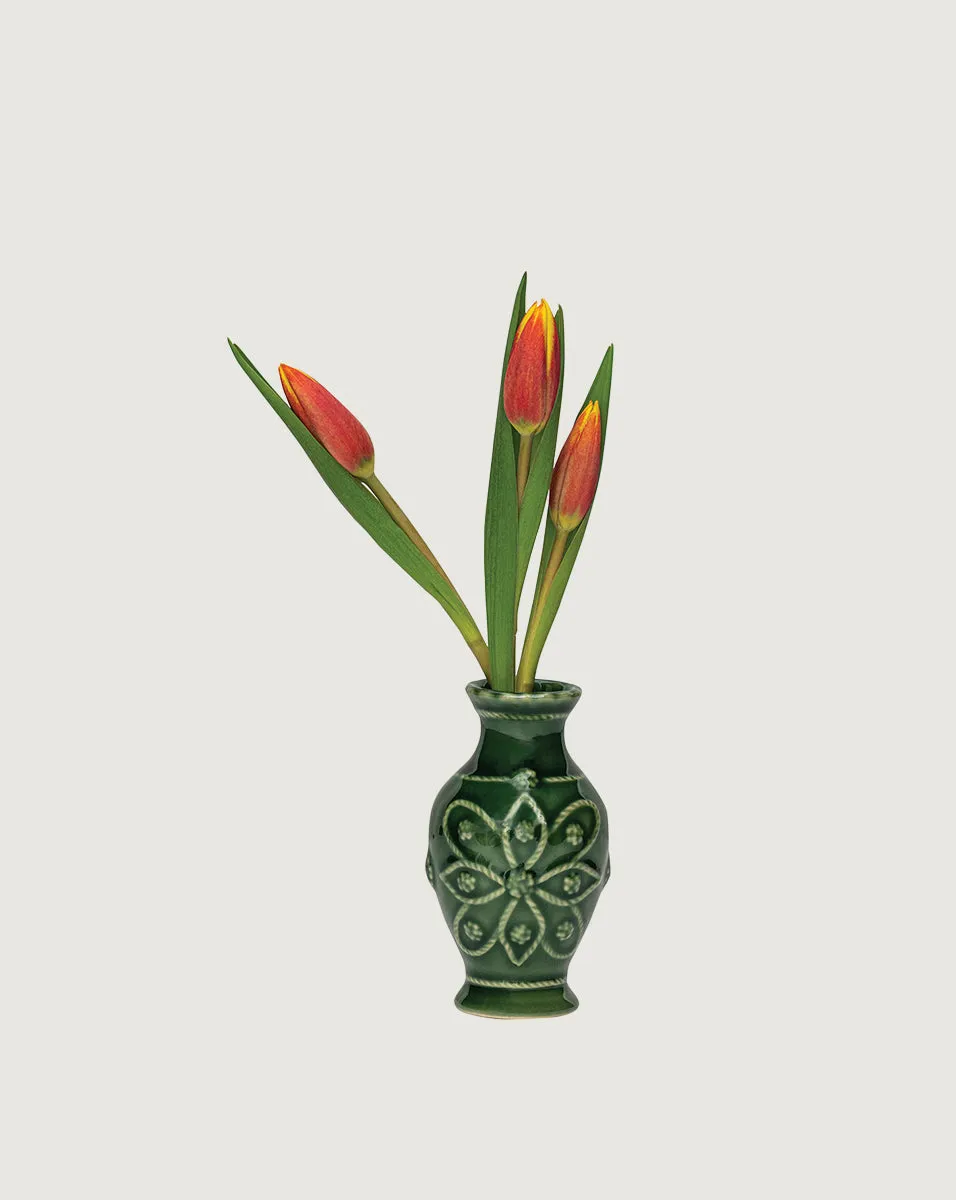 Jardins Du Monde Green Mini Vase Trio