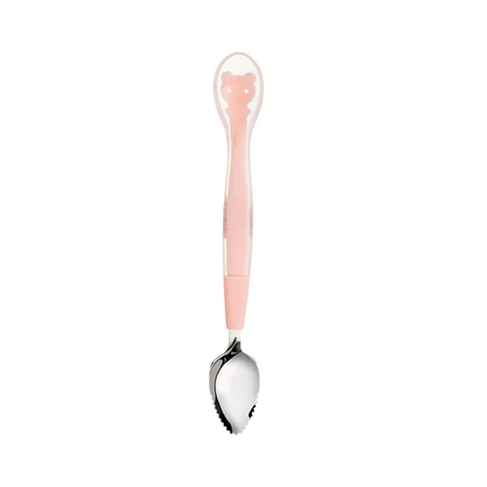 Kids Double Headed Fruit Scraping Spoon