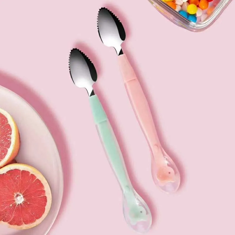 Kids Double Headed Fruit Scraping Spoon