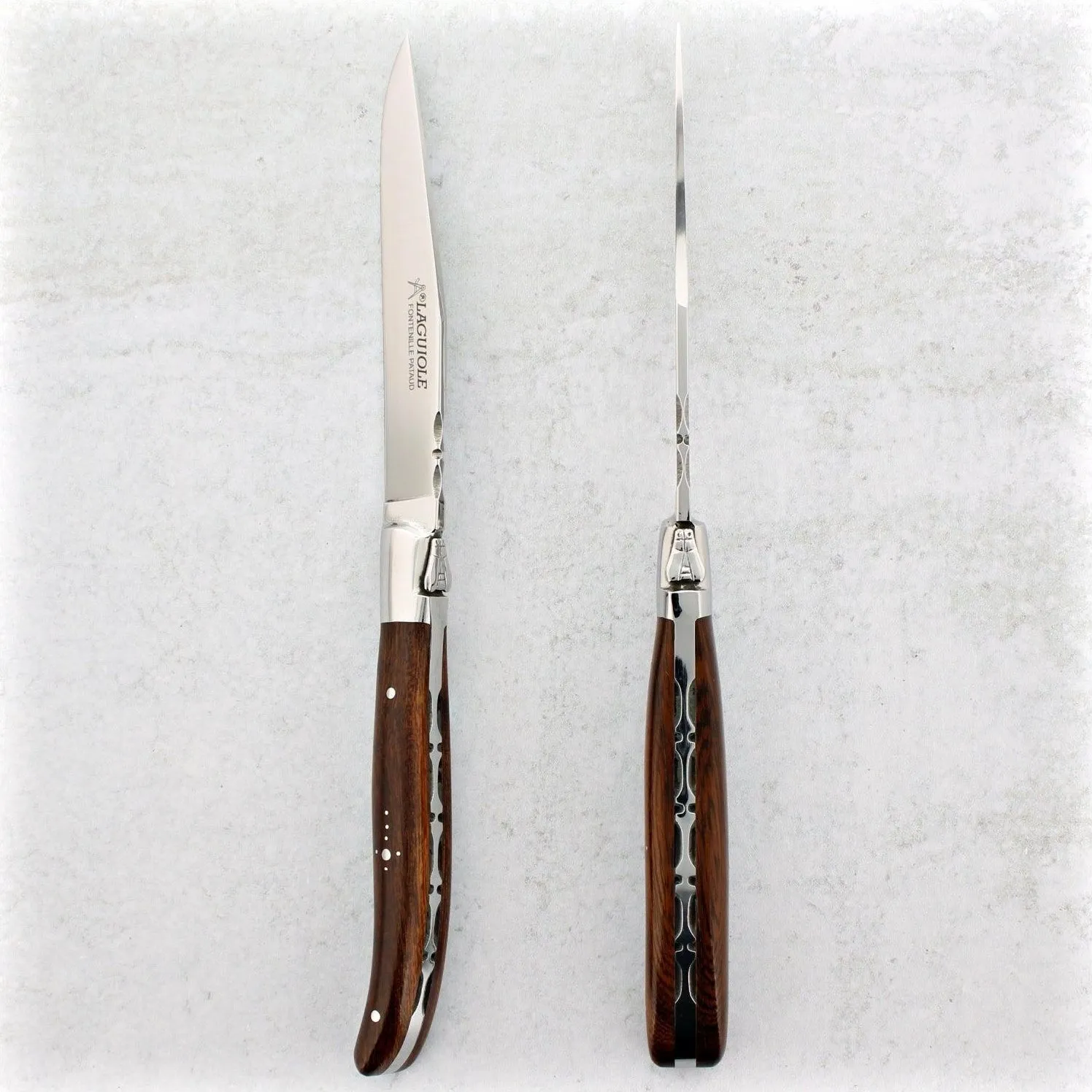 Laguiole Forged Steak Knives Desert Ironwood