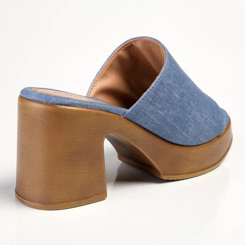 Madison Harmony Slip On Mule Sandal - Light Denim