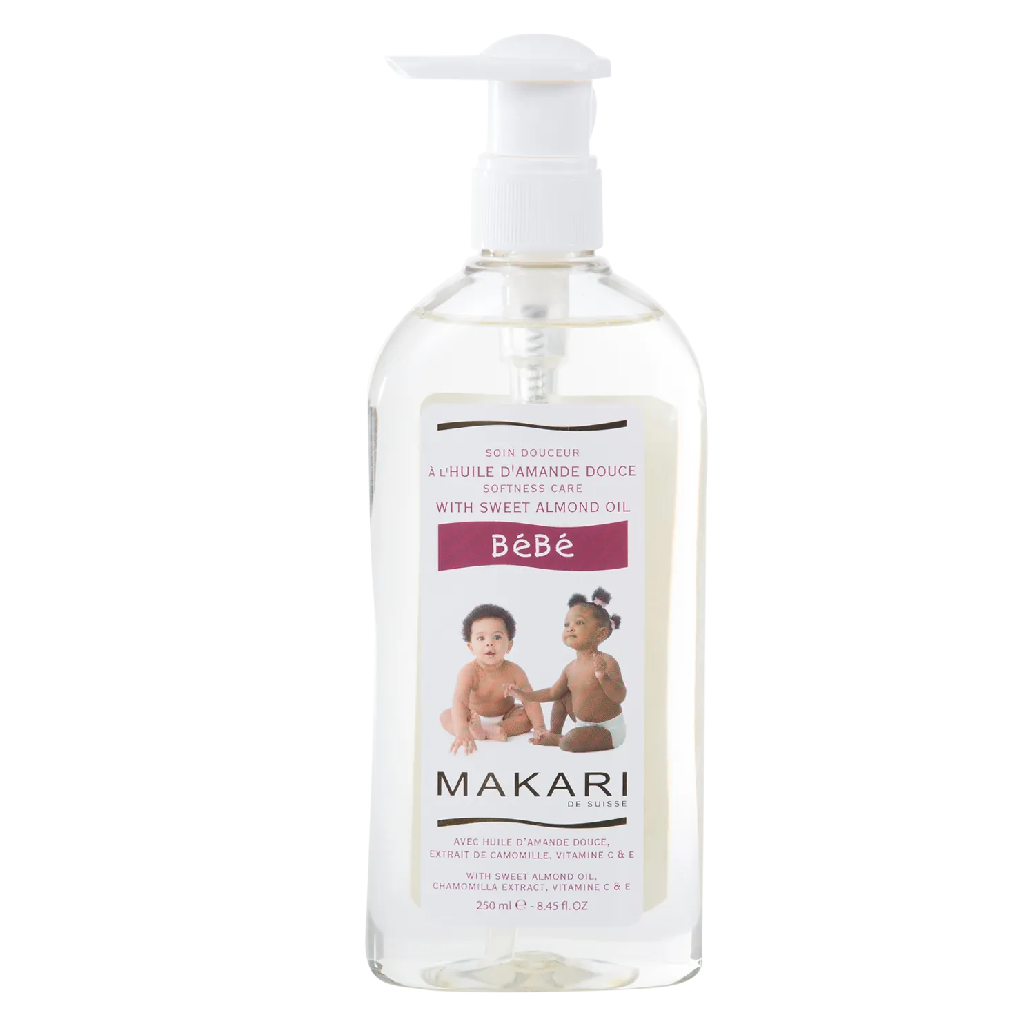 MAKARI - BEBE OIL /Silkens skin. Nourishes. Soothes.  For all skin types including delicate 8.45 OZ