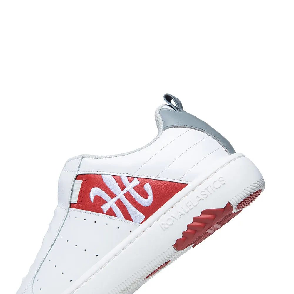 Men's Icon 2.0 White Red Leather Sneakers 06512-018