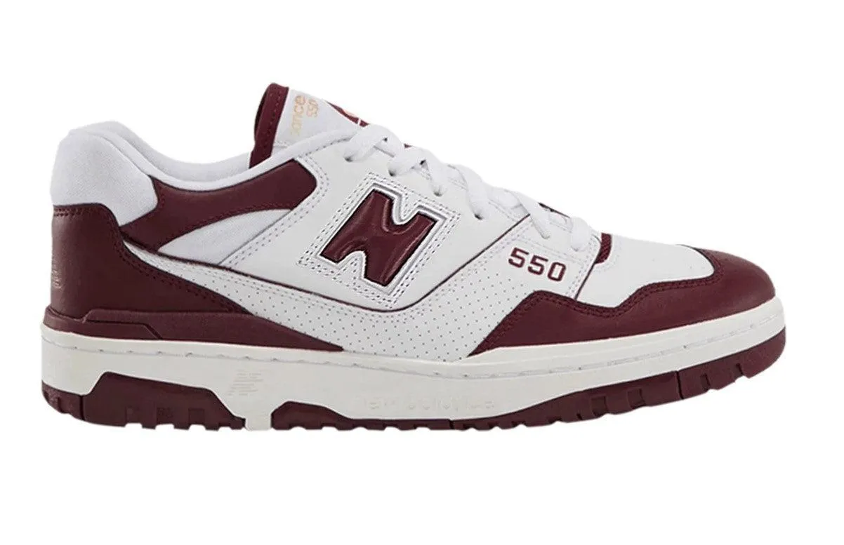 (Men's) New Balance 550 'White / Burgundy' (2022)