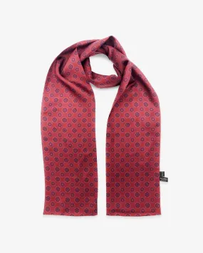 Men's Silk Scarf in Geometric Pattern - The Seattle