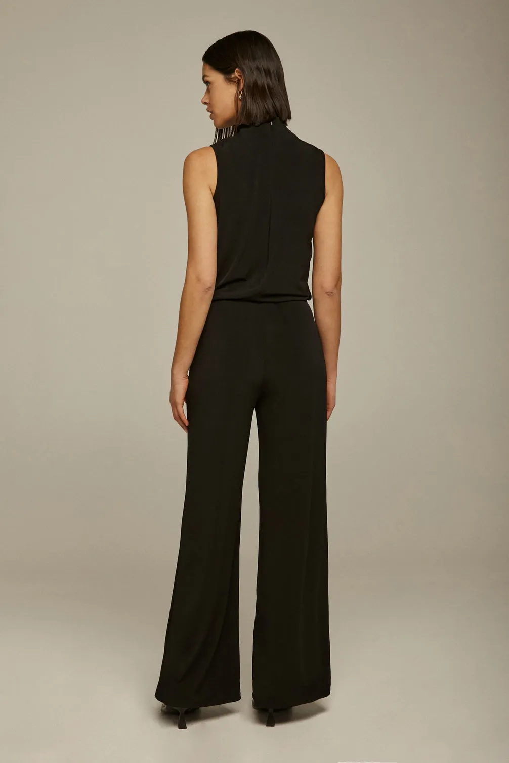 Mesh Turtleneck Jumpsuit