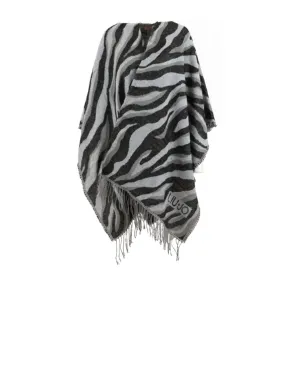 Poncho Jacquard - Zebra