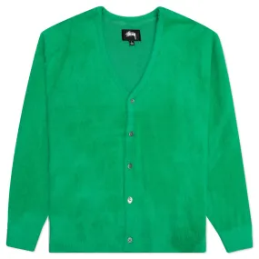 Shaggy Cardigan - Kelly Green