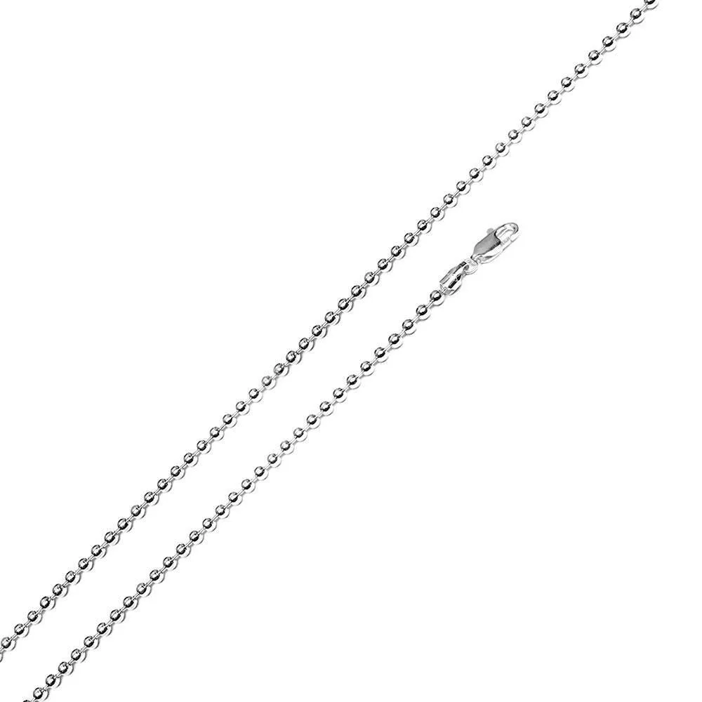 Sterling Silver Bead 180 1.8mm Chain All Lengths