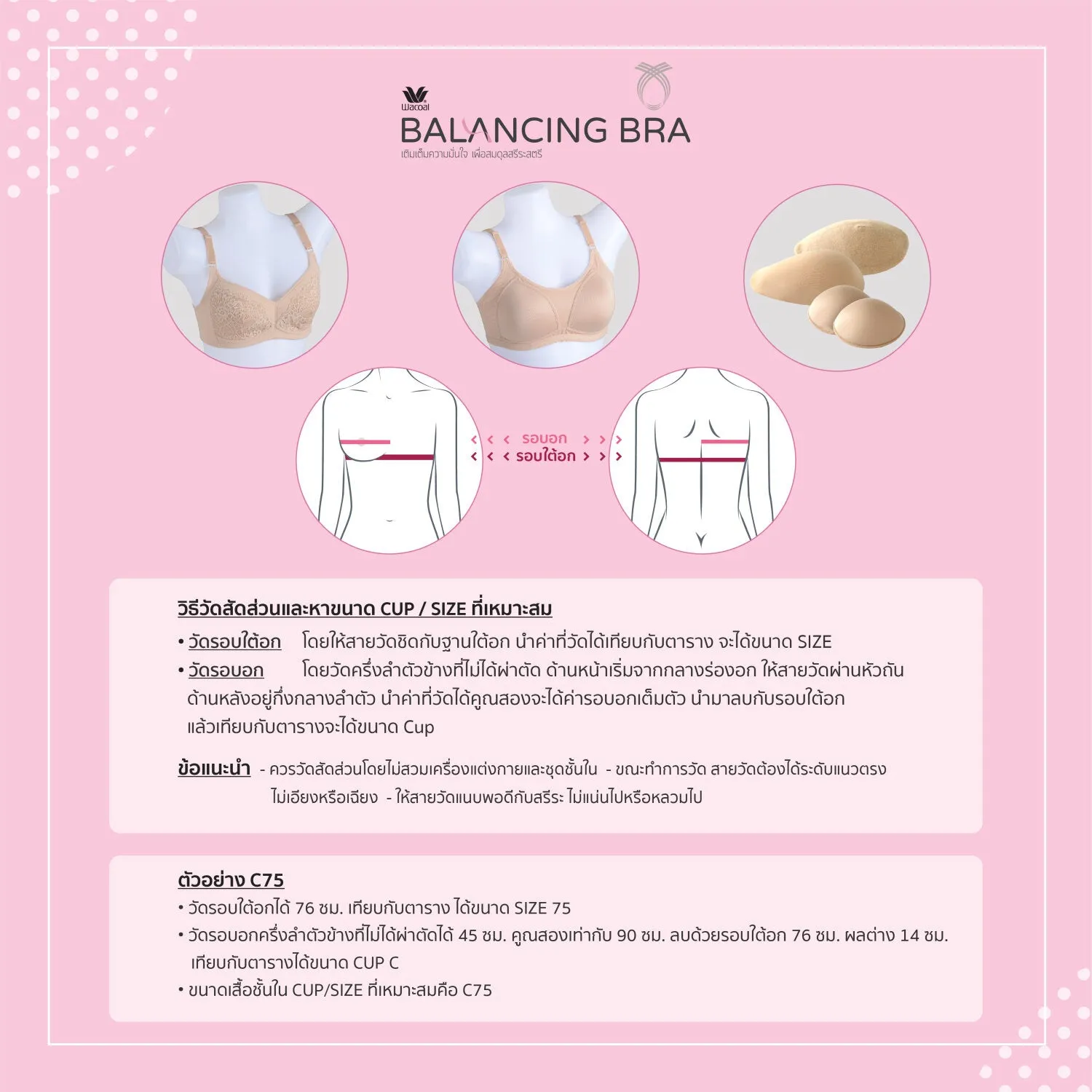 Wacoal Balancing Bra รุ่น WXB513 สีดำ (BL)