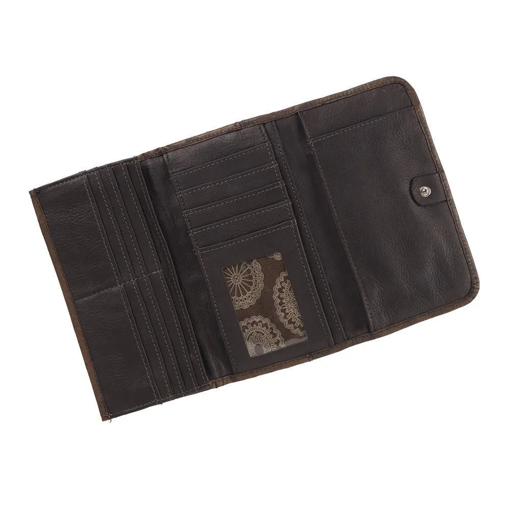 Wood River Ladies Tri-Fold Wallet