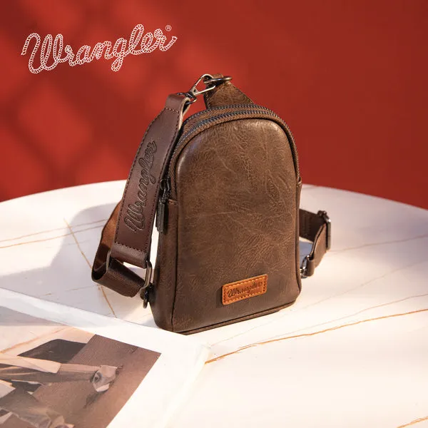 Wrangler Sling Bag/Crossbody/Chest Bag - Brown